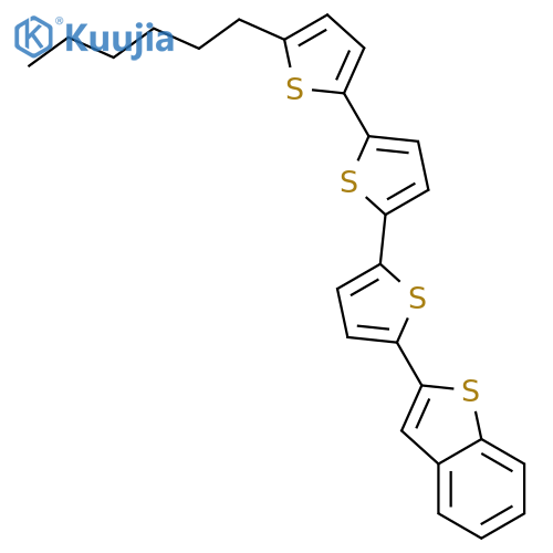 Benzo[b]thiophene, 2-(5''-hexyl[2,2':5',2''-terthiophen]-5-yl)- structure