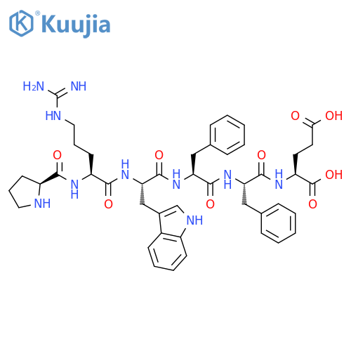 L-Glutamic acid, L-prolyl-L-arginyl-L-tryptophyl-L-phenylalanyl-L-phenylalanyl- (9CI) structure