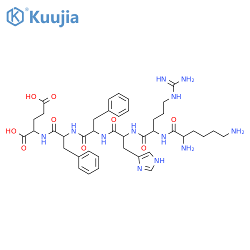 L-Glutamic acid, L-lysyl-L-arginyl-L-histidyl-L-phenylalanyl-L-phenylalanyl- structure