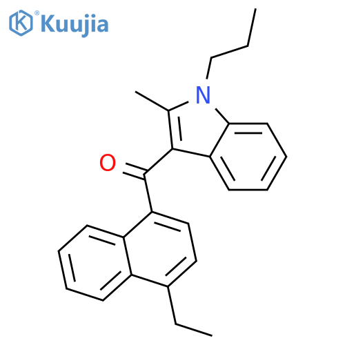 Methanone, (4-ethyl-1-naphthalenyl)(2-methyl-1-propyl-1H-indol-3-yl)- structure