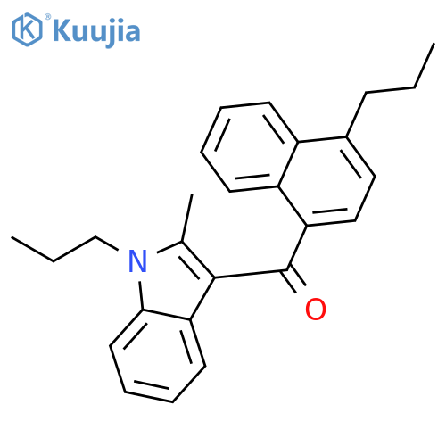 Methanone, (2-methyl-1-propyl-1H-indol-3-yl)(4-propyl-1-naphthalenyl)- structure
