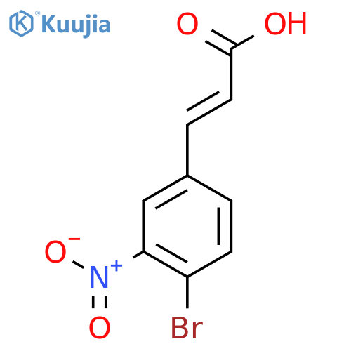 4-Bromo-3-nitrocinnamic acid structure