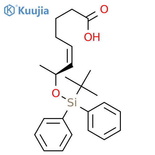 5-Octenoic acid, 7-[[(1,1-dimethylethyl)diphenylsilyl]oxy]-, (7S)- structure
