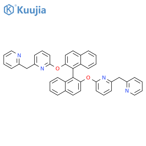 Pyridine, 2-(2-pyridinylmethyl)-6-[[2'-[[6-(2-pyridinylmethyl)-2-pyridinyl]oxy][1,1'-binaphthalen]-2-yl]oxy]- structure