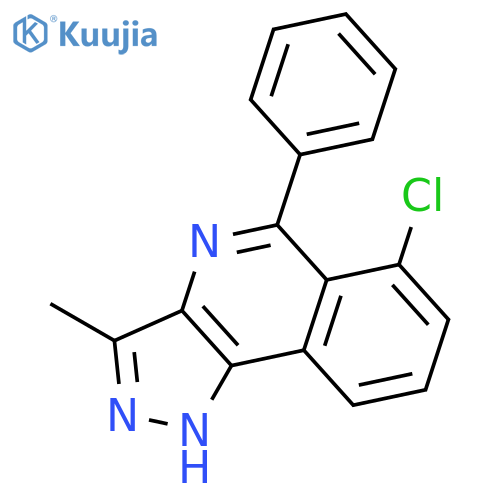 1H-Pyrazolo[4,3-c]isoquinoline, 6-chloro-3-methyl-5-phenyl- structure