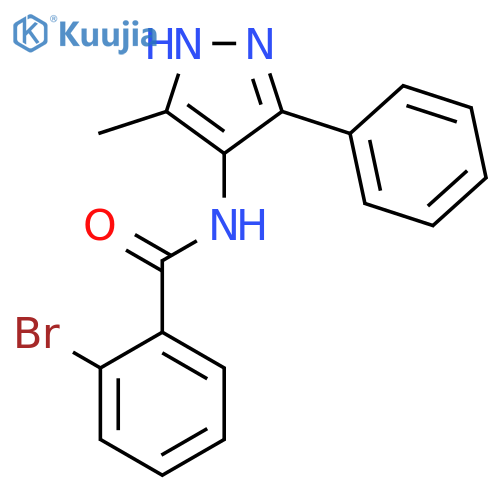 Benzamide, 2-bromo-N-(3-methyl-5-phenyl-1H-pyrazol-4-yl)- structure