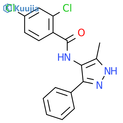 Benzamide, 2,4-dichloro-N-(3-methyl-5-phenyl-1H-pyrazol-4-yl)- structure