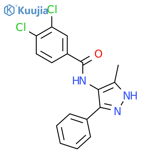 Benzamide, 3,4-dichloro-N-(3-methyl-5-phenyl-1H-pyrazol-4-yl)- structure