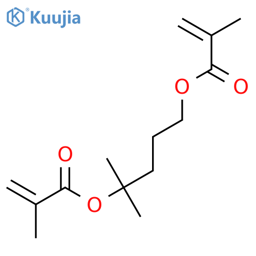 2-Propenoic acid, 2-methyl-, 1,1-dimethyl-1,4-butanediyl ester structure
