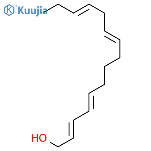 2,4,9,12-Pentadecatetraen-1-ol, (2E,4E,9Z,12Z)- structure