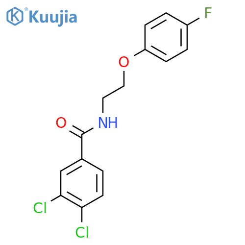 3,4-dichloro-N-2-(4-fluorophenoxy)ethylbenzamide structure