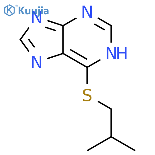 1H-Purine, 6-[(2-methylpropyl)thio]- structure