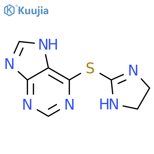 6-(4,5-dihydro-1h-imidazol-2-ylsulfanyl)-7h-purine structure