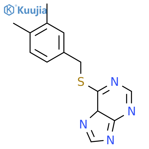 6-[(3,4-dimethylbenzyl)sulfanyl]-5H-purine structure