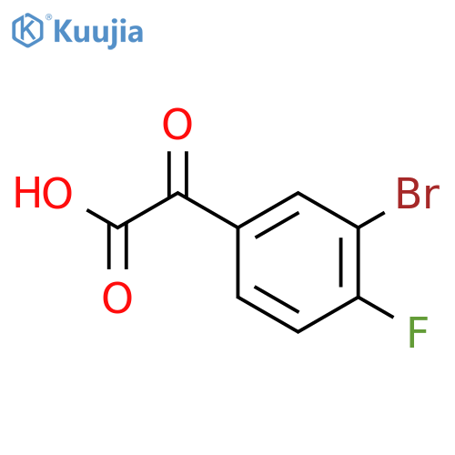 2-(3-bromo-4-fluorophenyl)-2-oxoacetic acid structure