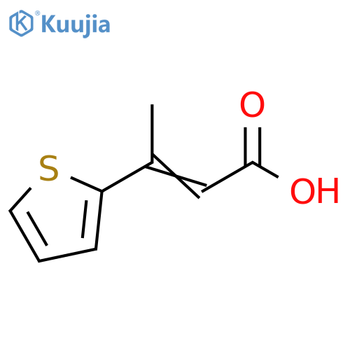 3-(thiophen-2-yl)but-2-enoic acid structure