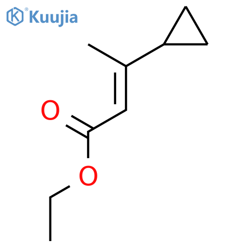 ethyl 3-cyclopropylbut-2-enoate structure
