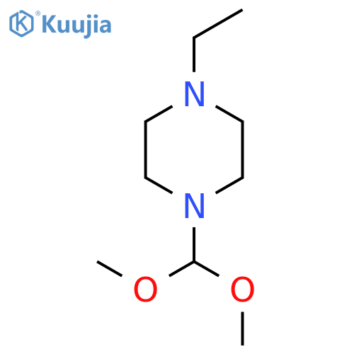 Piperazine,1-(dimethoxymethyl)-4-ethyl- structure