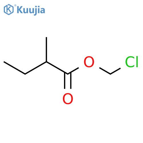 Butanoic acid, 2-methyl-, chloromethyl ester structure
