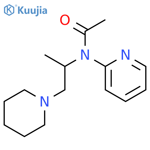 N-(1-Methyl-2-(1-piperidinyl)ethyl)-N-2-pyridinylacetamide structure