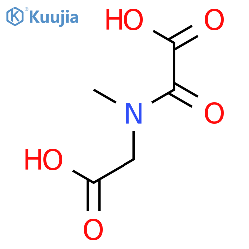Glycine, N-(carboxycarbonyl)-N-methyl- structure