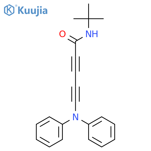 2,4-Pentadiynamide, N-(1,1-dimethylethyl)-5-(diphenylamino)- structure