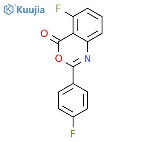 4H-3,1-Benzoxazin-4-one, 5-fluoro-2-(4-fluorophenyl)- structure