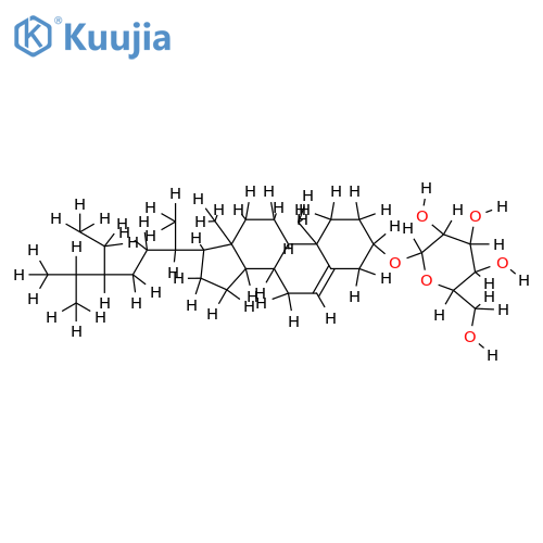 alpha-(beta-Sitosterol-beta-D-glucosid) structure