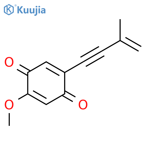 2,5-Cyclohexadiene-1,4-dione, 2-methoxy-5-(3-methyl-3-buten-1-ynyl)- structure