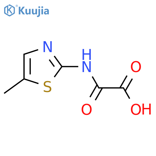 2-(5-Methyl-2-thiazolyl)amino-2-oxoacetic Acid structure