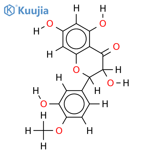 (2R,3R)-(+)-4'-O-methyldihydroquercetin structure