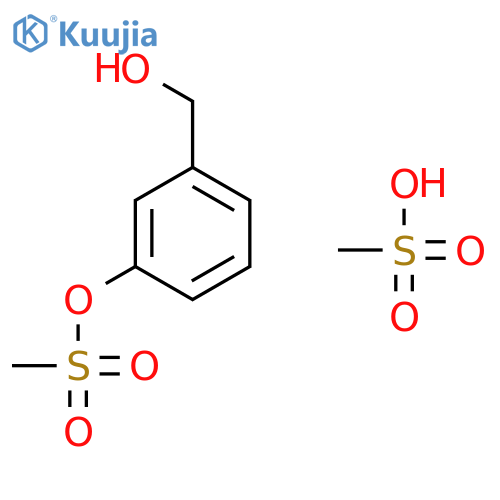 3-[(methylsulfonyl)oxy]benzyl methanesulfonate structure