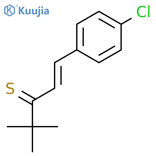 1-PENTENE-3-THIONE, 1-(4-CHLOROPHENYL)-4,4-DIMETHYL- structure