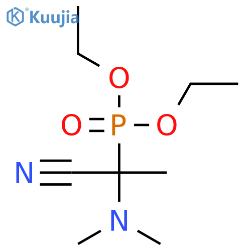 Phosphonic acid, [1-cyano-1-(dimethylamino)ethyl]-, diethyl ester structure