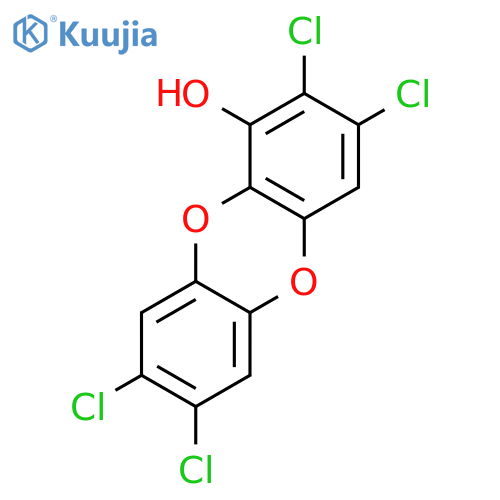 2,3,7,8-tetrachlorooxanthren-1-ol structure