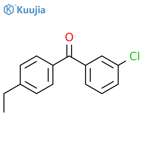 (3-chlorophenyl)-(4-ethylphenyl)methanone structure