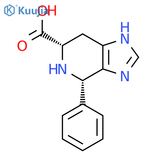 rac-(4R,6R)-4-phenyl-3H,4H,5H,6H,7H-imidazo[4,5-c]pyridine-6-carboxylic acid structure