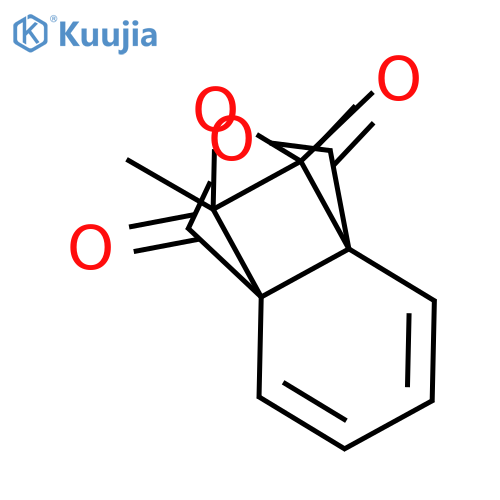 7,8-Epoxy-7,8-dimethylbicyclo[4.2.0]octa-2,4-dien-1,6-dicarbonsaeureanhydrid structure