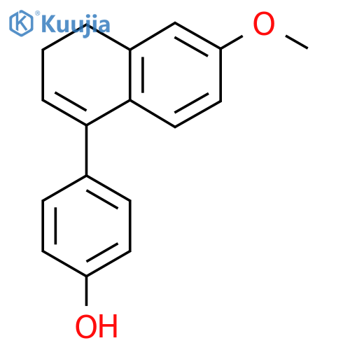 4-(6-Methoxy-3,4-dihydronaphthalen-1-yl)phenol structure