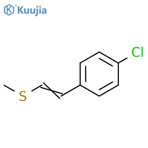 Benzene, 1-chloro-4-[2-(methylthio)ethenyl]- structure
