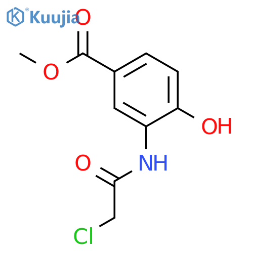 3-(2-chloro-acetylamino)-4-hydroxy-benzoic acid methyl ester structure