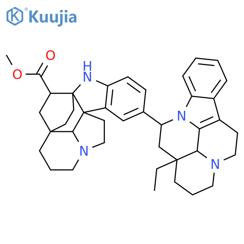 6H,13aH-3a,5a-Ethano-1H-indolizino[8,1-cd]carbazole-5-carboxylicacid, 9-[(14a)-14,15-dihydroeburnamenin-14-yl]-2,3,4,5,11,12-hexahydro-,methyl ester, (3aR,5S,5aR,10bR,13aS)- (9CI) structure