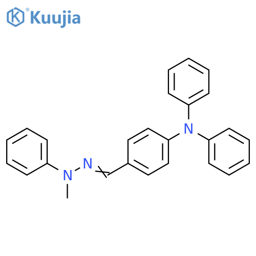 Benzaldehyde, 4-(diphenylamino)-, methylphenylhydrazone structure