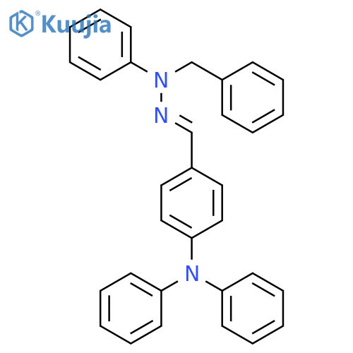 Benzaldehyde, 4-(diphenylamino)-, phenyl(phenylmethyl)hydrazone structure