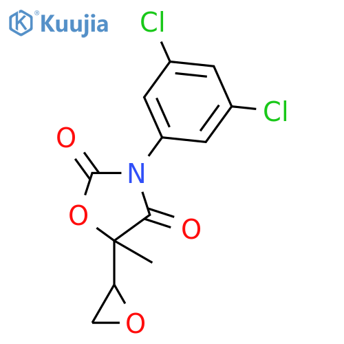 2,4-Oxazolidinedione,3-(3,5-dichlorophenyl)-5-methyl-5-(2-oxiranyl)- structure