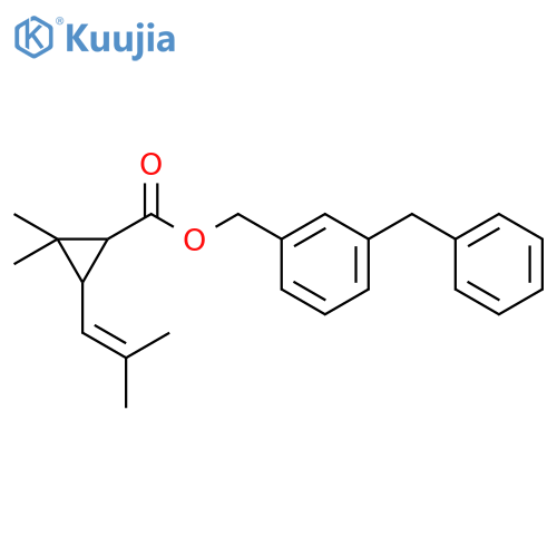 3-benzylbenzyl (1R,3R)-2,2-dimethyl-3-(2-methylprop-1-en-1-yl)cyclopropanecarboxylate structure