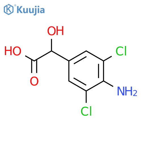 Benzeneacetic acid,4-amino-3,5-dichloro-a-hydroxy- structure