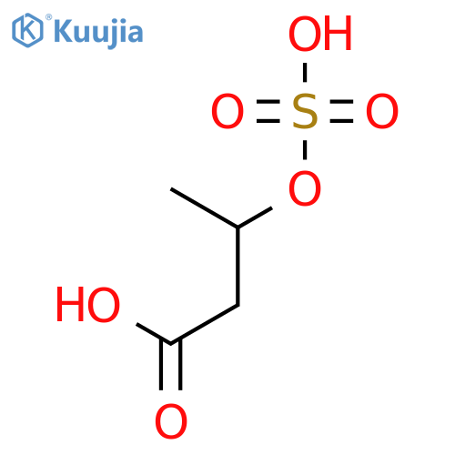 Butanoic acid, 3-(sulfooxy)- structure