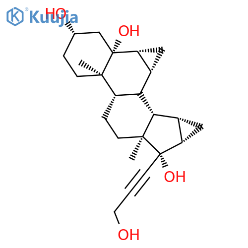 17-(3-Hydroxy-1-propynyl)-6b,7b:15b,16b-dimethyleneandrostane-3b,5b,17b-triol structure