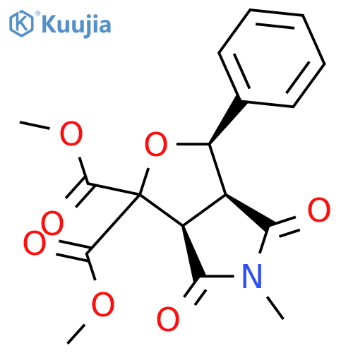 1H-Furo[3,4-c]pyrrole-1,1-dicarboxylicacid, hexahydro-5-methyl-4,6-dioxo-3-phenyl-, dimethylester, (3a,3ab,6ab)- (9CI) structure